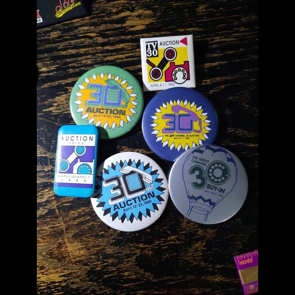 PBS Channel 30 Toledo vintage telethon pins